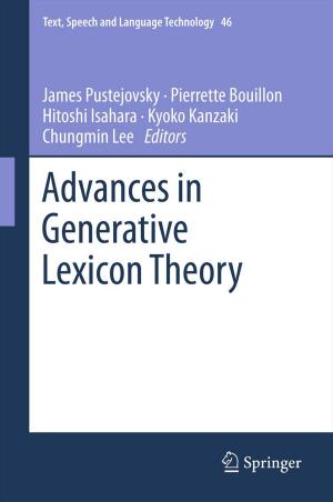 Cover of the book Advances in Generative Lexicon Theory by P.E. Collinson
