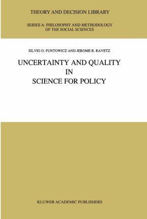 Cover of the book Uncertainty and Quality in Science for Policy by Christiane Bonnelle, Nissan Spector