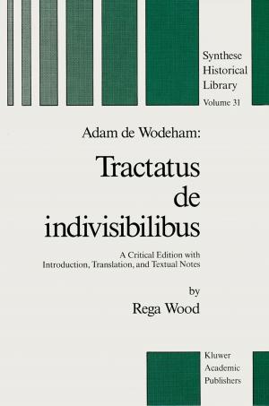 Cover of the book Adam de Wodeham: Tractatus de Indivisibilibus by N.H. Hadley