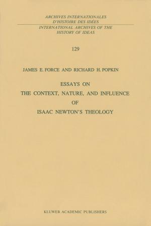 Book cover of Essays on the Context, Nature, and Influence of Isaac Newton’s Theology