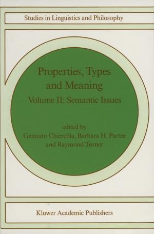 Cover of the book Properties, Types and Meaning by E. Kula