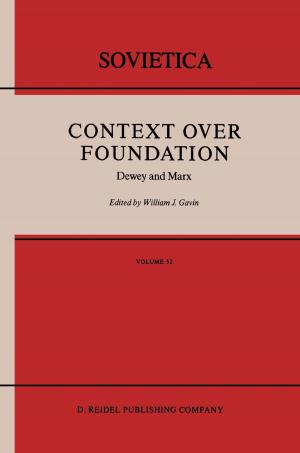 Cover of the book Context Over Foundation by D. Wood-Gush