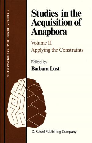 bigCover of the book Studies in the Acquisition of Anaphora by 