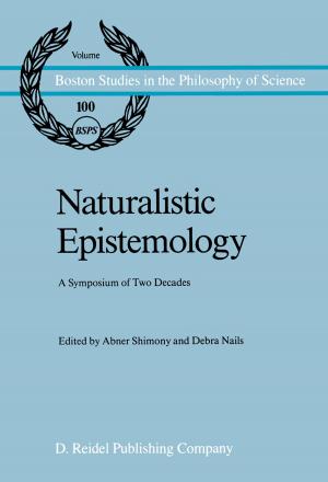 Cover of the book Naturalistic Epistemology by Manuel Atienza, J. Ruiz Manero