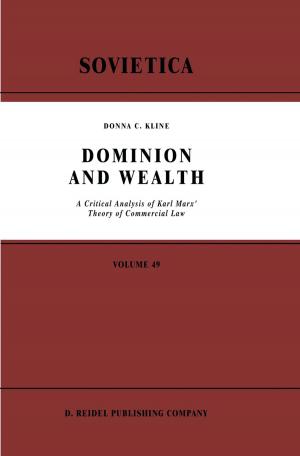 Cover of the book Dominion and Wealth by W. Mak