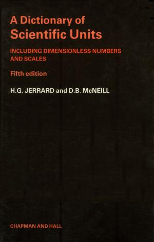 bigCover of the book A Dictionary of Scientific Units by 