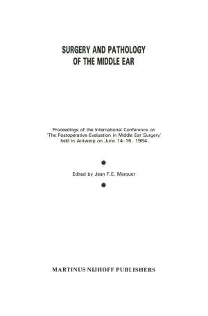 Cover of the book Surgery and Pathology of the Middle Ear by M.W. Fenner
