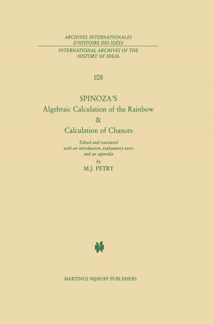 bigCover of the book Spinoza’s Algebraic Calculation of the Rainbow & Calculation of Chances by 