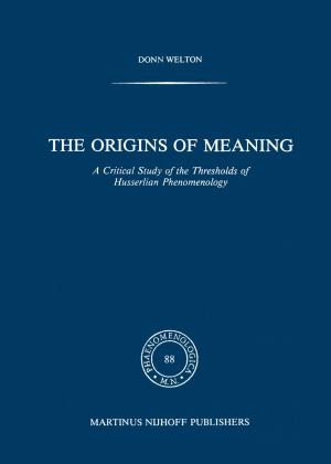 Cover of the book The Origins of Meaning by J.J. Woldendorp, Hans Keman, I. Budge