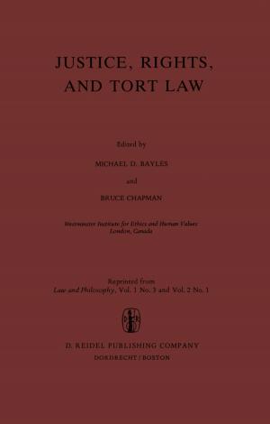 Cover of the book Justice, Rights, and Tort Law by Larry Catà Backer, Jan M. Broekman