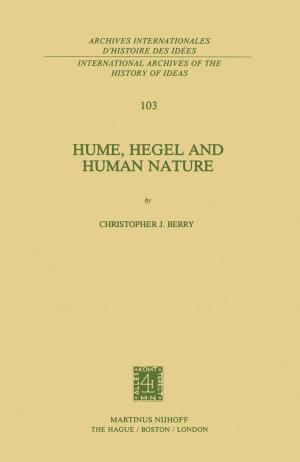 Cover of the book Hume, Hegel and Human Nature by E. Beinat