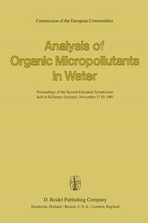 Cover of the book Analysis of Organic Micropollutants in Water by D. Lamb