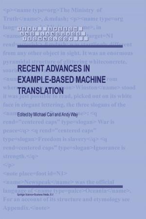 Cover of the book Recent Advances in Example-Based Machine Translation by M.C. Bateson, I. Bouchier