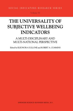 Cover of the book The Universality of Subjective Wellbeing Indicators by Robert Benjamin Bailey