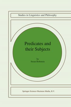 Cover of the book Predicates and Their Subjects by T. De Mauro