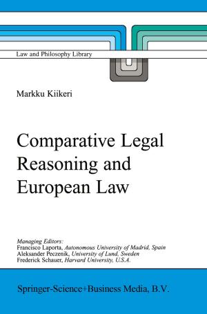 Cover of the book Comparative Legal Reasoning and European Law by Fernando Bastos de Avila