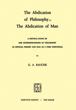 Book cover of The Abdication of Philosophy = The Abdication of Man