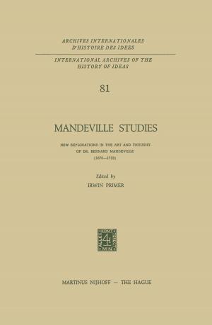 Cover of the book Mandeville Studies by J.David Singer