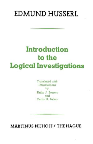 Cover of the book Introduction to the Logical Investigations by T. Rabe, L. Kiesel, B. Runnebaum