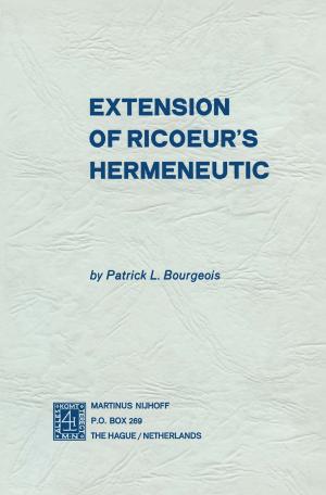 Cover of the book Extension of Ricoeur’s Hermeneutic by 