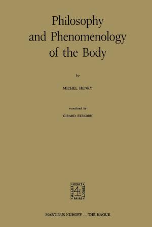 Book cover of Philosophy and Phenomenology of the Body