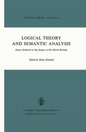 bigCover of the book Logical Theory and Semantic Analysis by 