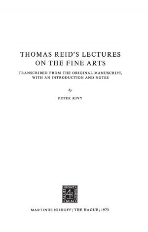 Cover of the book Thomas Reid’s Lectures on the Fine Arts by Bert Meuffels, Bart Garssen, Frans H. van Eemeren