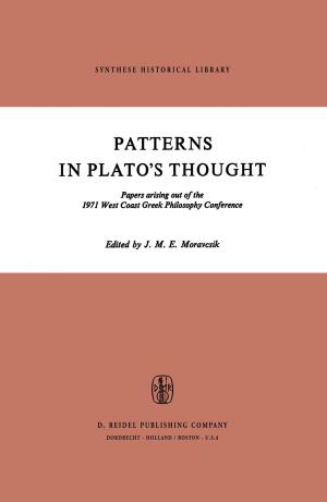 Cover of the book Patterns in Plato’s Thought by David G. Zeitoun, Eliyahu Wakshal