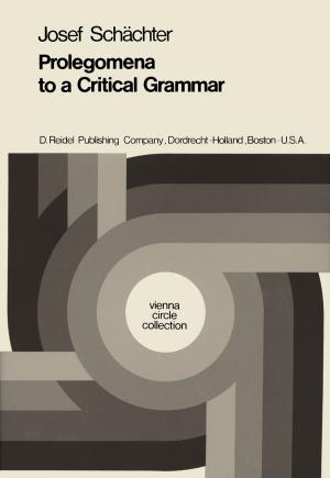Cover of the book Prolegomena to a Critical Grammar by I. Glicksberg