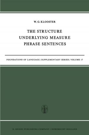 Cover of the book The Structure Underlying Measure Phrase Sentences by Ton J. Cleophas, Aeilko H. Zwinderman