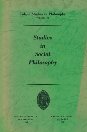 Book cover of Studies in Social Philosophy