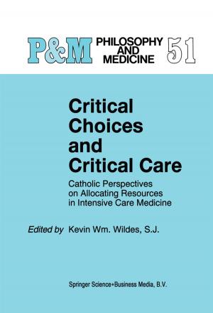 Cover of the book Critical Choices and Critical Care by M. de Vincenzi