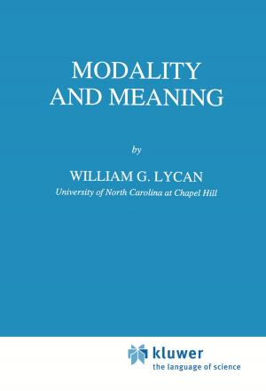 Book cover of Modality and Meaning