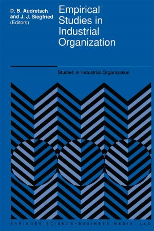 bigCover of the book Empirical Studies in Industrial Organization by 