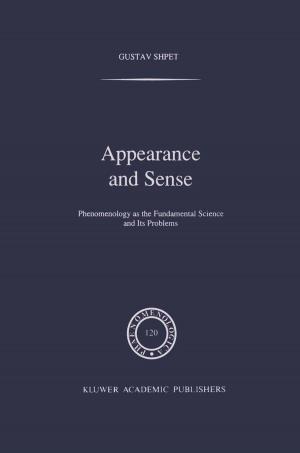 Cover of the book Appearance and Sense by W.G. Klooster