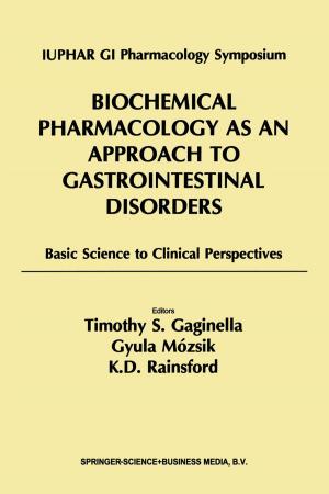 Cover of the book Biochemical Pharmacology as an Approach to Gastrointestinal Disorders by 