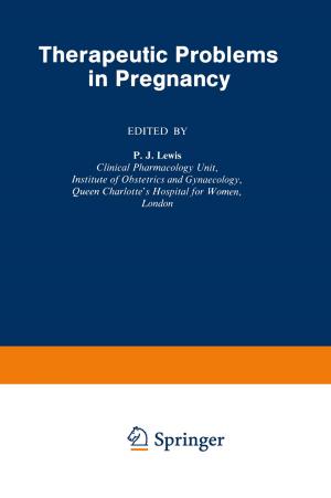 Cover of the book Therapeutic Problems in Pregnancy by Jules Lachelier