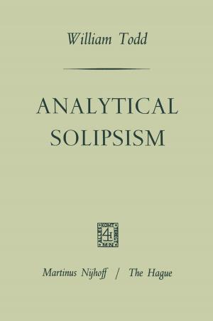 Cover of the book Analytical Solipsism by Adrien Albert