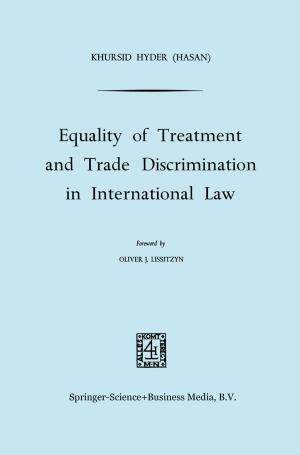 Cover of the book Equality of Treatment and Trade Discrimination in International Law by Society for Underwater Technology (SUT)