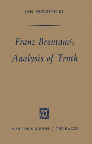 Cover of the book Franz Brentano’s Analysis of Truth by Penelope Lock, Camilo J. Cela-Conde