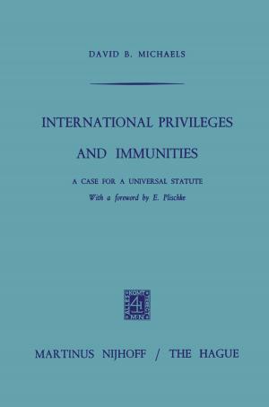 Cover of the book International Privileges and Immunities by Ferdo Bašić