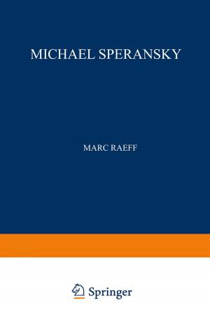 Cover of the book Michael Speransky by Dorion Cairns