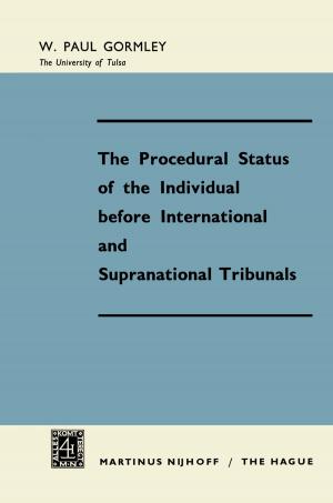 bigCover of the book The Procedural Status of the Individual before International and Supranational Tribunals by 