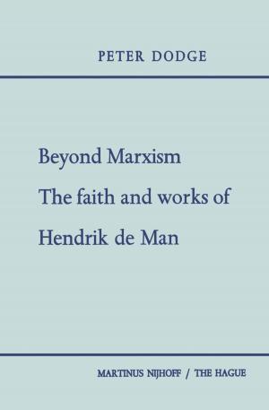 Cover of the book Beyond Marxism: The Faith and Works of Hendrik de Man by Institution of Mining & Metallurgy