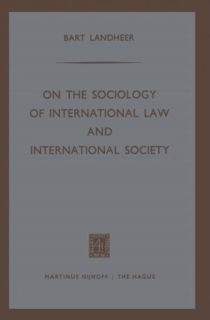Cover of the book On the Sociology of International Law and International Society by J.H. Ornstein
