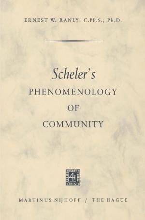 Cover of the book Scheler's Phenomenology of Community by Robert Leach