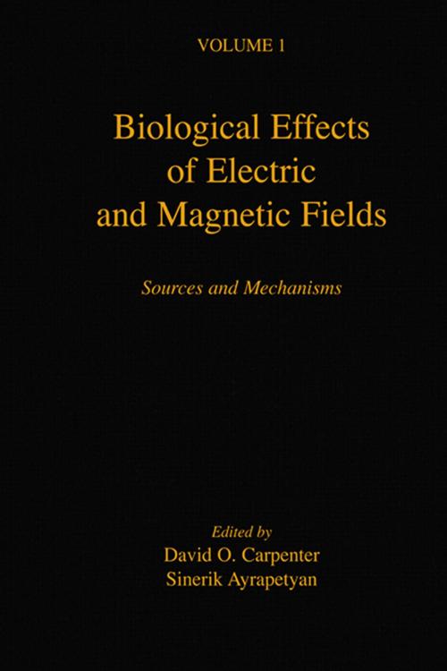 Cover of the book Biological Effects of Electric and Magnetic Fields by , Elsevier Science