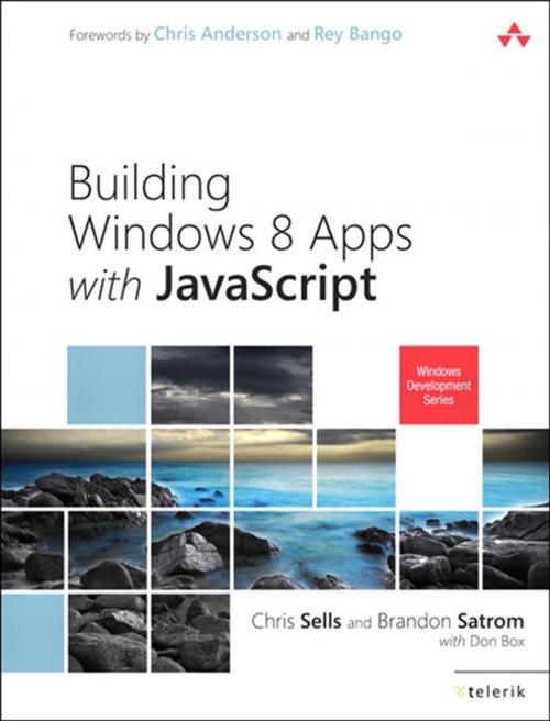 Cover of the book Building Windows 8 Apps with JavaScript by Chris Sells, Brandon Satrom, Don Box, Pearson Education