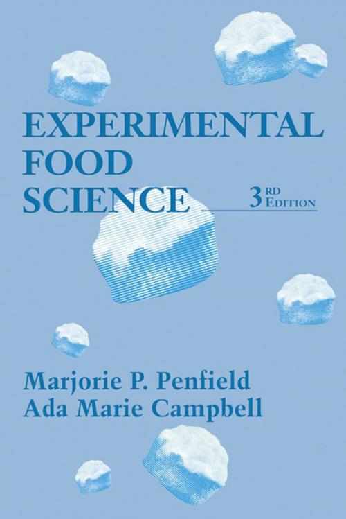 Cover of the book Experimental Food Science by Steve Taylor, Marjorie P. Penfield, Ada Marie Campbell, Elsevier Science