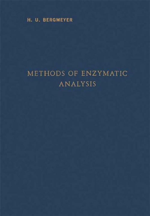 Cover of the book Methods of Enzymatic Analysis by , Elsevier Science